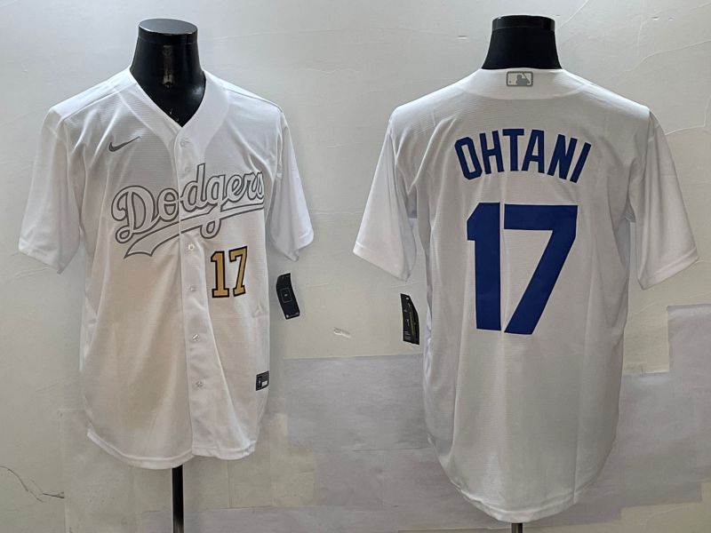 Men Los Angeles Dodgers 17 Ohtani White Fashion Edition Game 2025 Nike MLB Jersey style 11